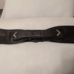 Per Se Black Belt with Bow and Metallic Accents